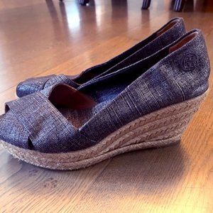GUC Tory Burch Filipia Peep Toe Wedge $50